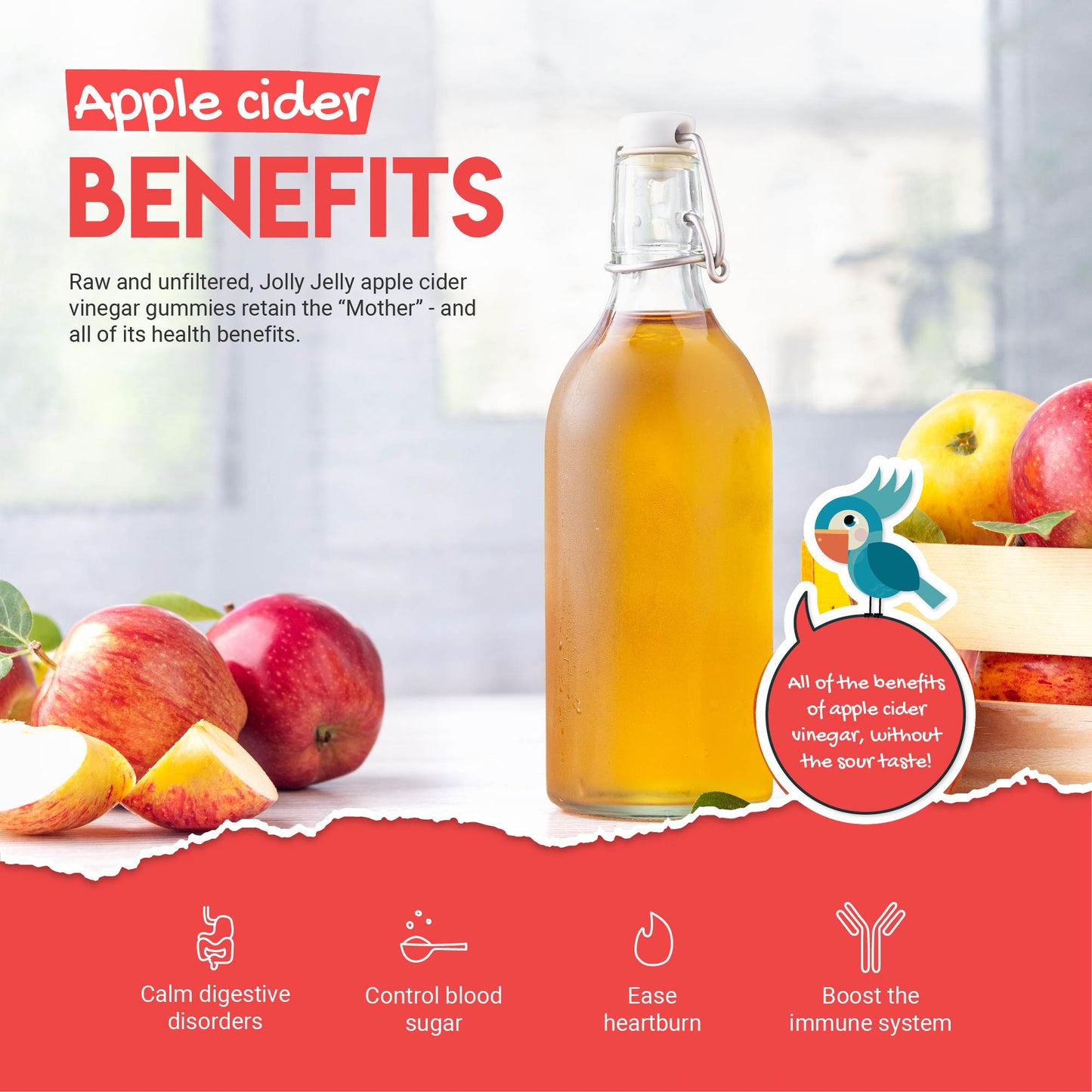 Apple Cider Vinegar Tapioca Gummies - 2 pack