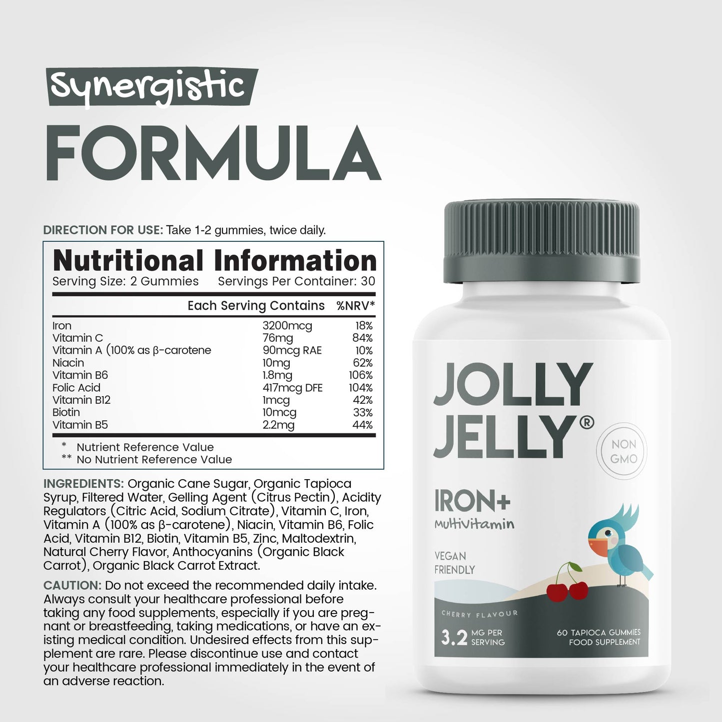 Iron & Multivitamin Tapioca Fruity Gummies
